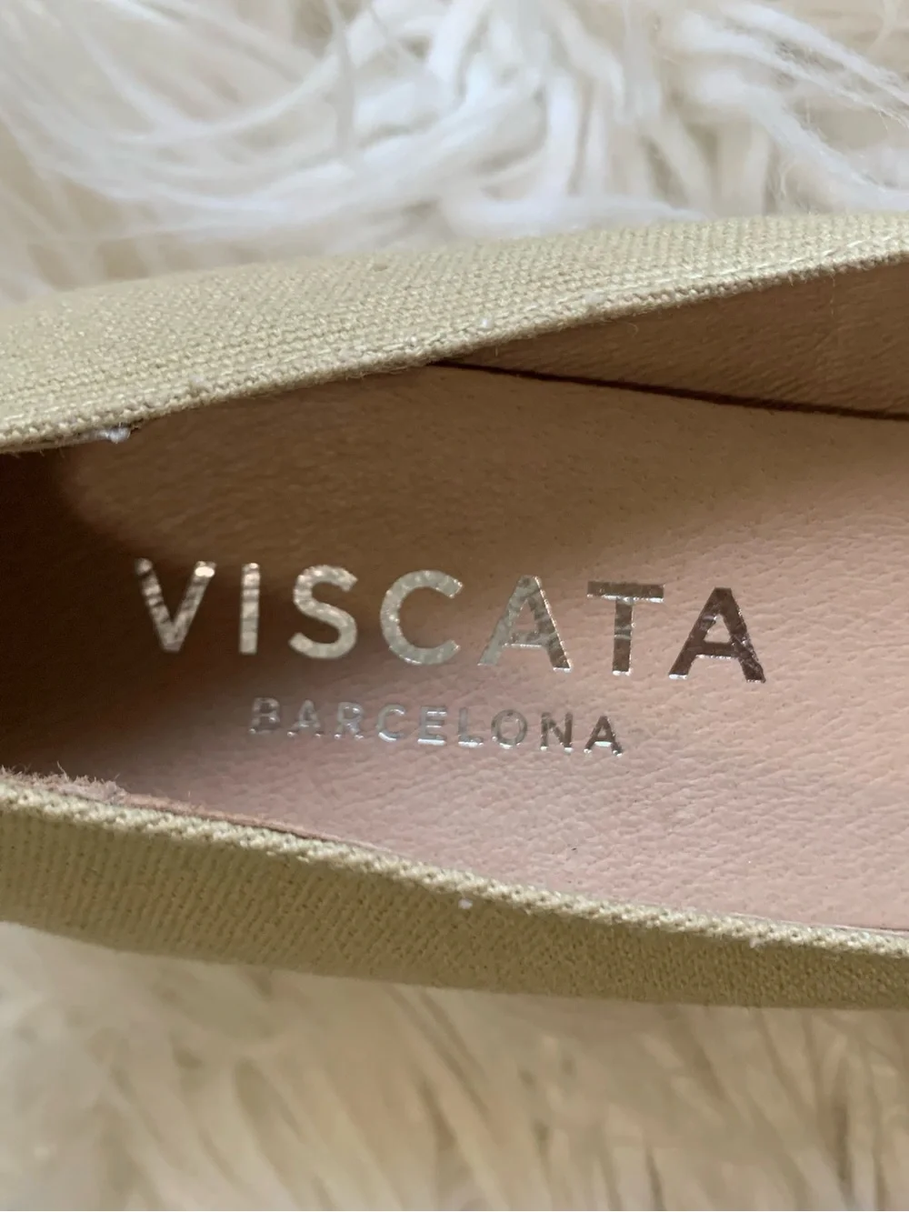 Viscata Barcelona Roses Archive Canvas Espadrilles Sand Size 40